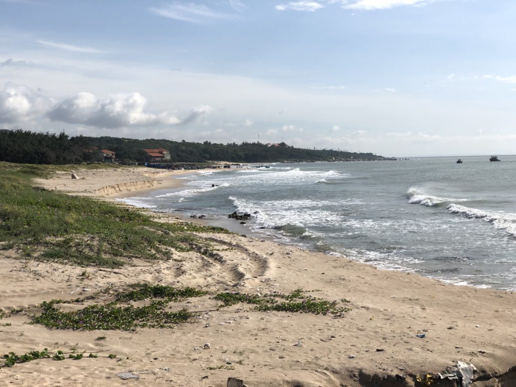 Coastal erosion in Ke Ga village, Vietnam