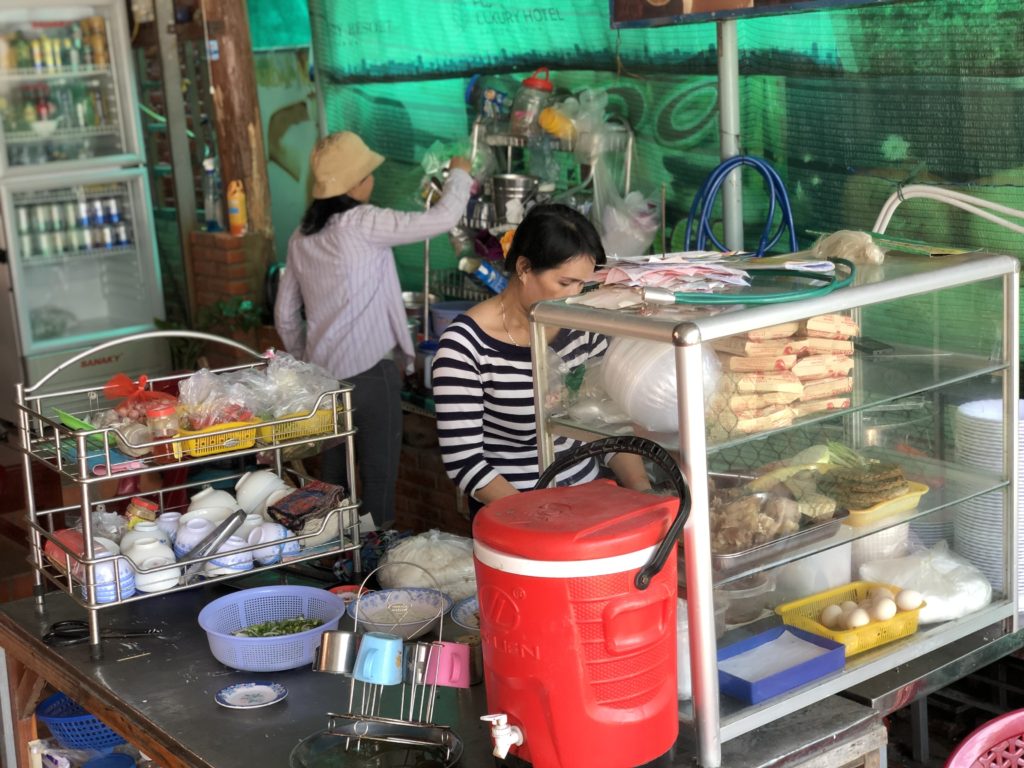 Small Vietnamese restaurant in Phan Thiet