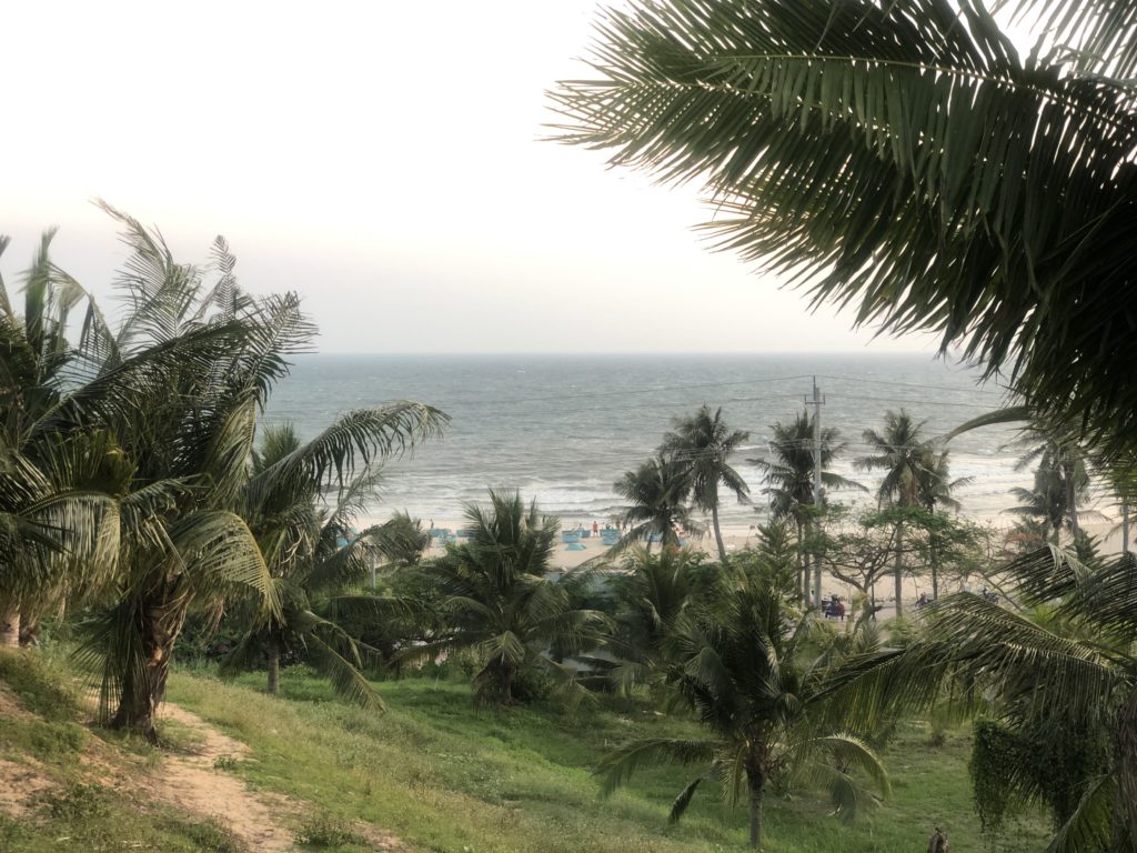 View from the hill of Phan Thiet beach