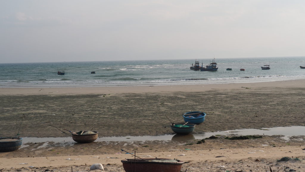 Beaches and boats in Ninh Thuan Province