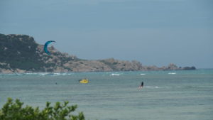 Vietnam kitesurfing surfer
