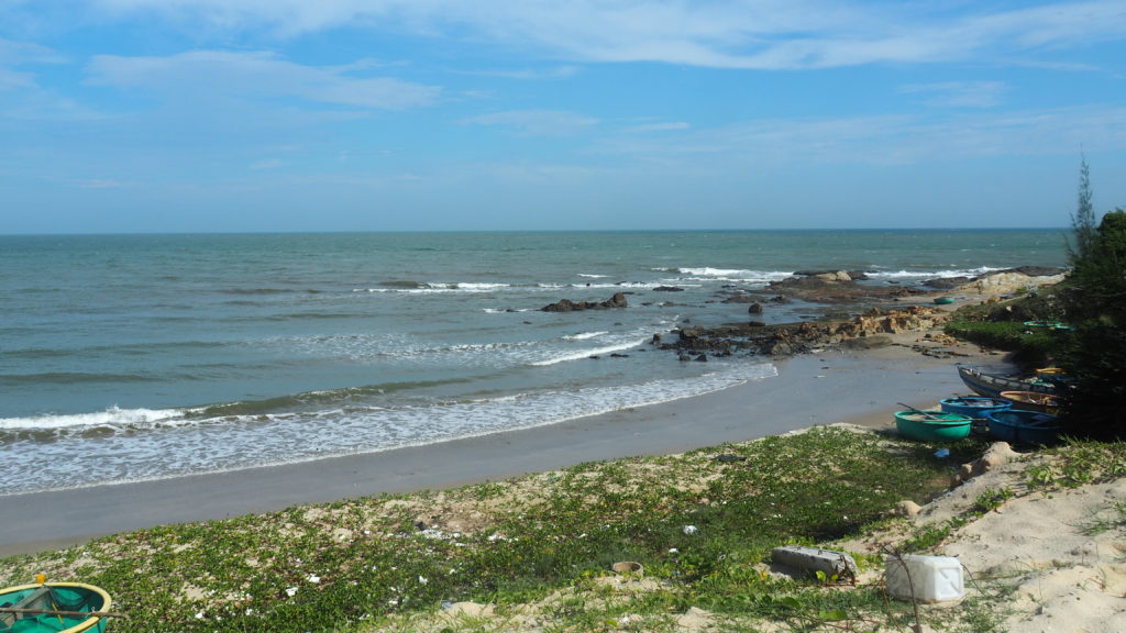 The coastline of Tuy Phong District