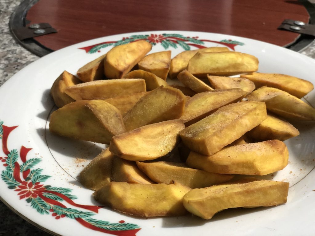 Deep fried sweet potato