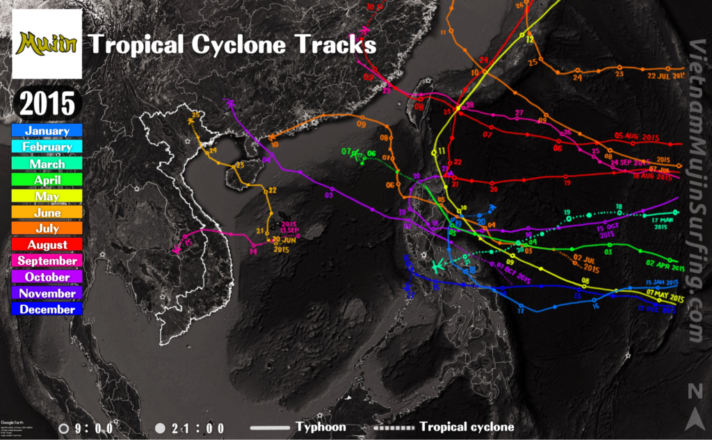 TropicalCycloneTracks2015