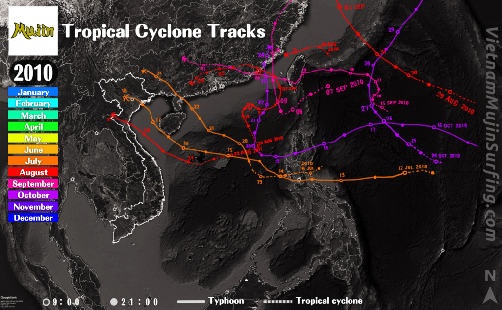 TropicalCycloneTracks2010
